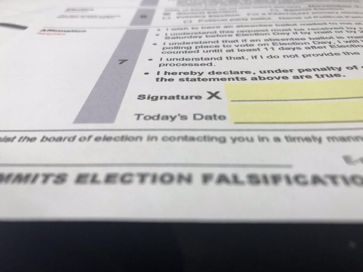 EVERY FORM OF VOTING requires ID. Mail-in/absentee requires a driver’s license number, last 4 of your SSN, and a signature which will be screened for accuracy.Due to pandemic, EXPIRED DRIVER’S LICENSES WILL BE ACCEPTED, within reason. Don’t bring one in from 1998.