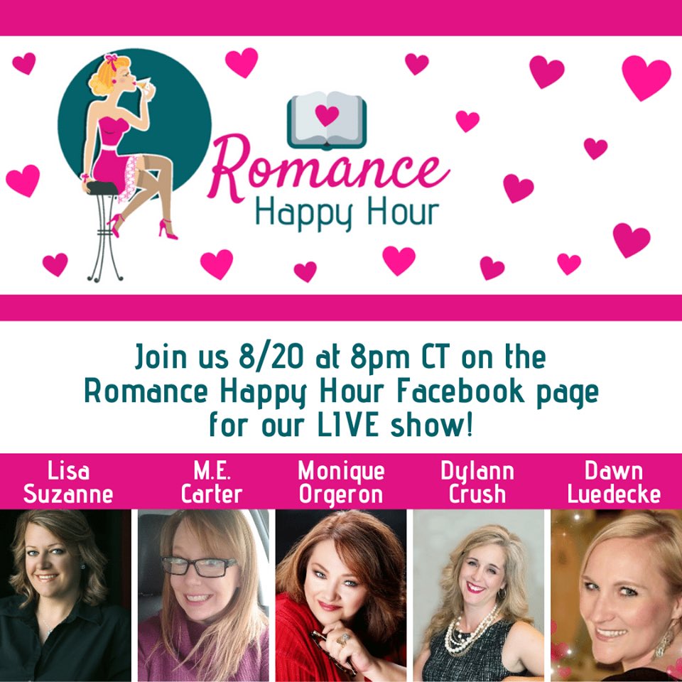 MoniqueOrgeron's tweet photo. Want to learn more about this event and our authors?
LIVE INTERVIEWS WITH: Romance Happy Hour
August 20th
https://t.co/oHVoMRFeBe https://t.co/jHt14tm5dF