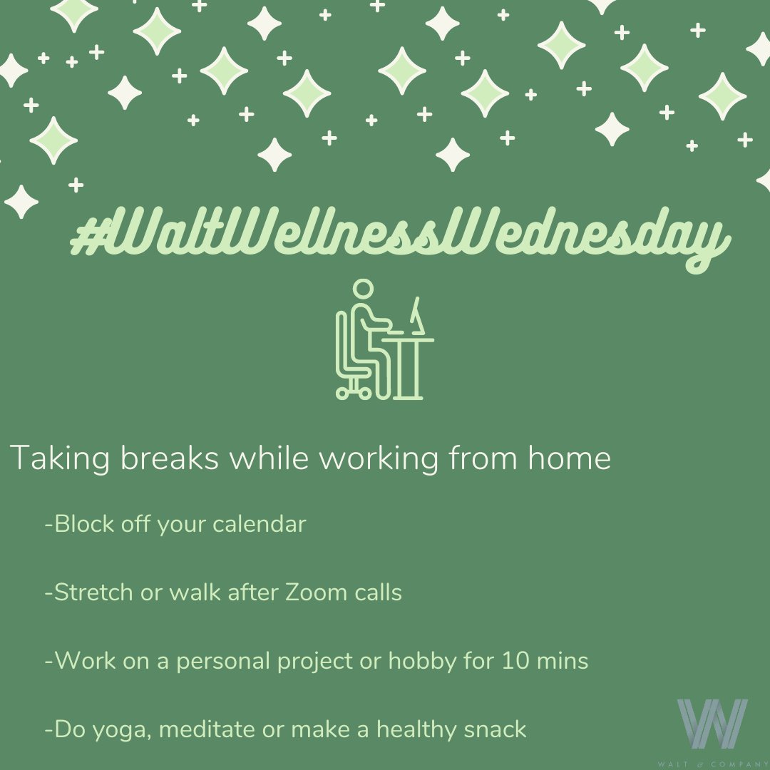 waltcomm's tweet photo. #WaltWellnessWednesday is here to bring helpful tips every week to stay on track with healthy living. This week, focus on taking little breaks like these during the day to give back some time just for you. #wellness #healthylifestyle #healthytips https://t.co/ESk7XSB6Bo