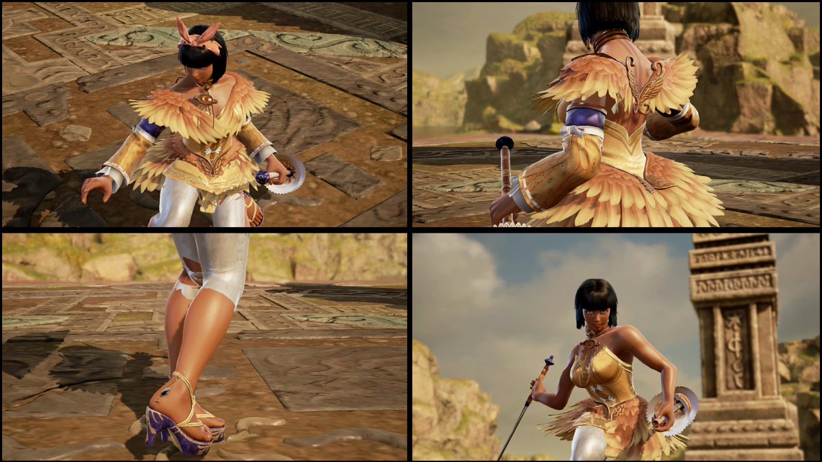 Flo_117_'s tweet photo. 💫👸🏾Princess Maraña; Daughter of Queen Amina, Rightful Heir to the Throne, Magistrate 👸🏾💫
#SCVI #SOULCALIBURVI #ソウルキャリバー6 #ソウルキャリバーVI #H2Flow #Setsuka #SCWB2020 #SCVI_SET #SCVI_SETS #CaS #CreateASoul #costume #creation #OC https://t.co/zZJNw48DGq