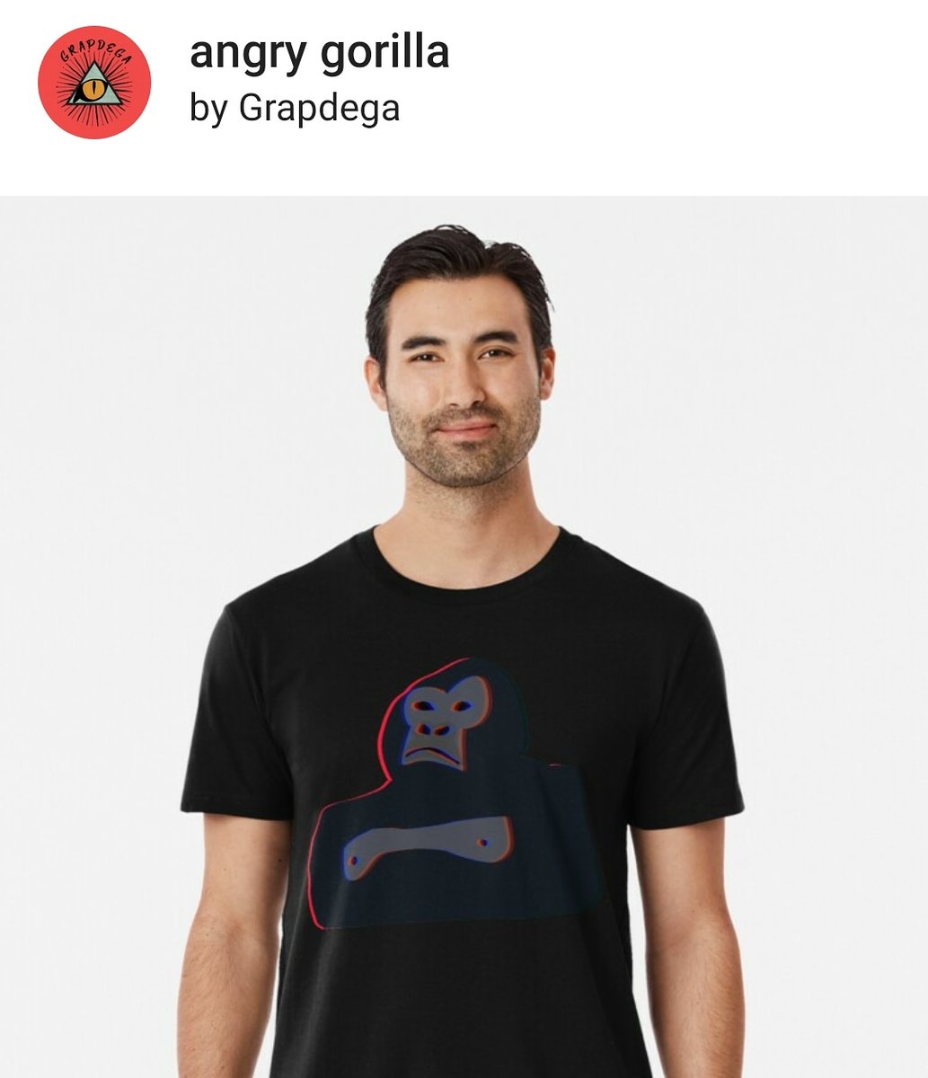 grapdega's tweet photo. Angry gorilla ✨✨✨

#redbubble #teepublic #teespring #gorilla https://t.co/L26vXRphln https://t.co/EoyUxlPcak