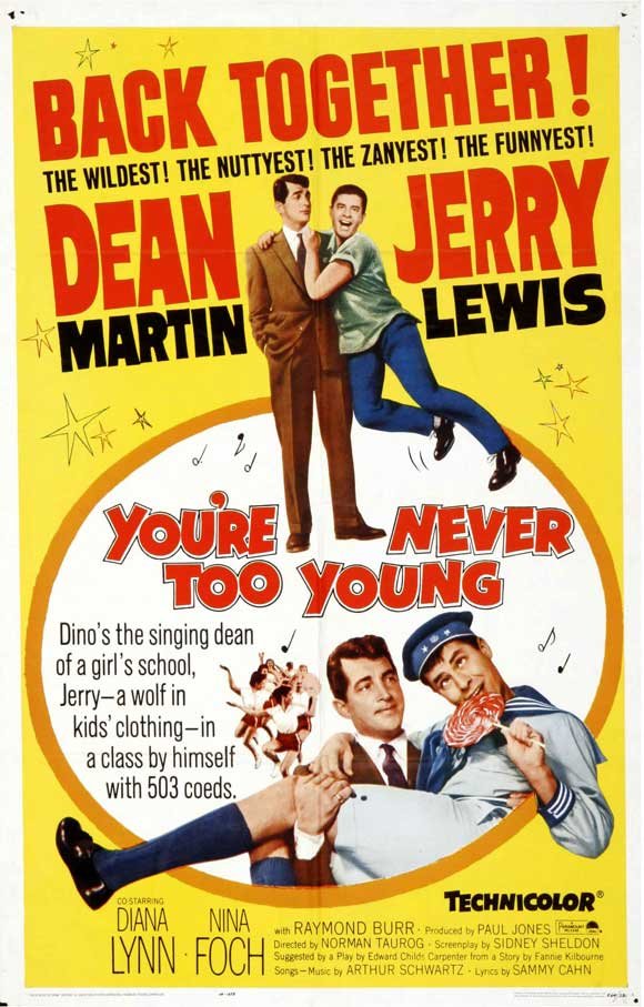 “Living It Up” (1954); “You're Never Too Young” (1955); “Artists and Models” (1955), y “Hollywood or Bust” (1956).También fueron invitados frecuentes a la televisión y parte de una serie de anfitriones rotativos de “The Colgate Comedy Hour”, de la NBC.