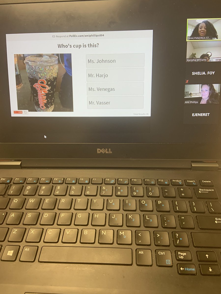 TwinCreeksMS1's tweet photo. Awesome Faculty Meeting! Great team builder Ms. Phillips and Mrs. Teel! #pollev.com https://t.co/WHK9vjOMek