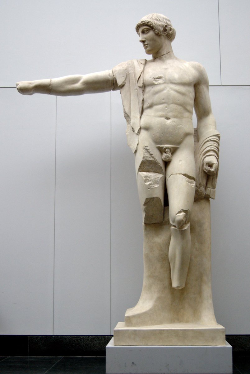 Le billet de 1000 Δρ (2,93€) représente la tête de l’Apollon d’Olympie. Cette statue du Vème siècle av. J-C était situé sur le fronton ouest du temple de Zeus à Olympie. Une didrachme de la cité d’Elis (en charge des jeux olympiques) est aussi reproduite.