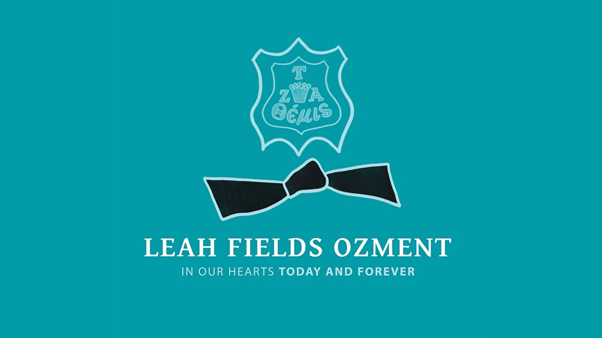 ZTAFraternity's tweet photo. Sisters, join us in wearing a black ribbon below your badge for Leah. 

This is the traditional way for Zetas to honor sisters and remember their love for our Fraternity after they've passed. https://t.co/r3IP3nOYcY