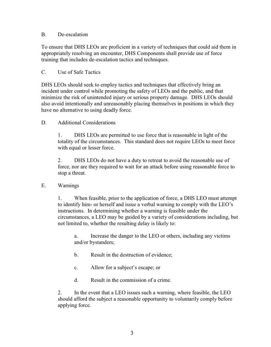 For folks not in the legal community you’re wondering “what’s the BFD” - allow me to show you why it mattersIn litigation parties are required to argue from the same set of facts & docsDHS stating “plaintiffs could run a basic Internet search“9/2018 https://www.dhs.gov/sites/default/files/publications/mgmt/law-enforcement/mgmt-dir_044-05-department-policy-on-the-use-of-force.pdf