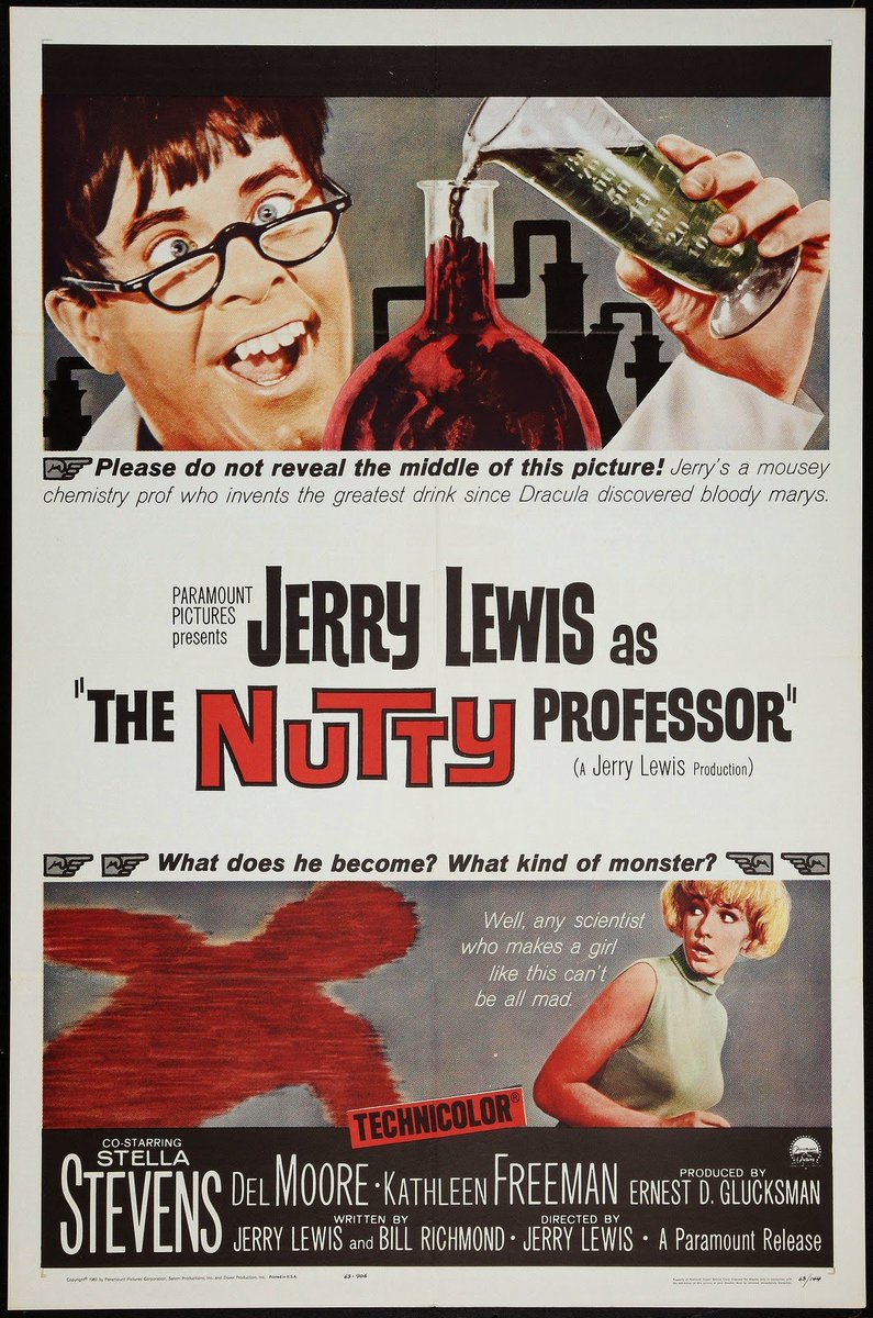 o en “The Ladies' Man” (1961, también director). Su versión cómica de Dr. Jekyll y Mr. Hyde, “The Nutty Professor” (1963, director también), recibió buenas críticas y se considera su mejor película.