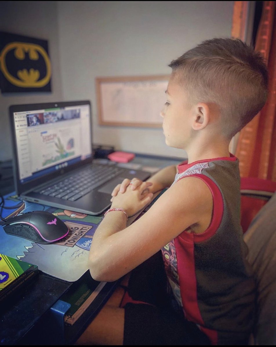 It is just as important to teach routines and expectations through Distance Learning. One of our parents sent us this picture of her child showing his PAWS! 💙🐾 #eusd_strongertogerher <a href="/Not_2_Sharp/">Tara Sharp</a> <a href="/MelanieStringe4/">Melanie Dorough, Ed.D.</a>
