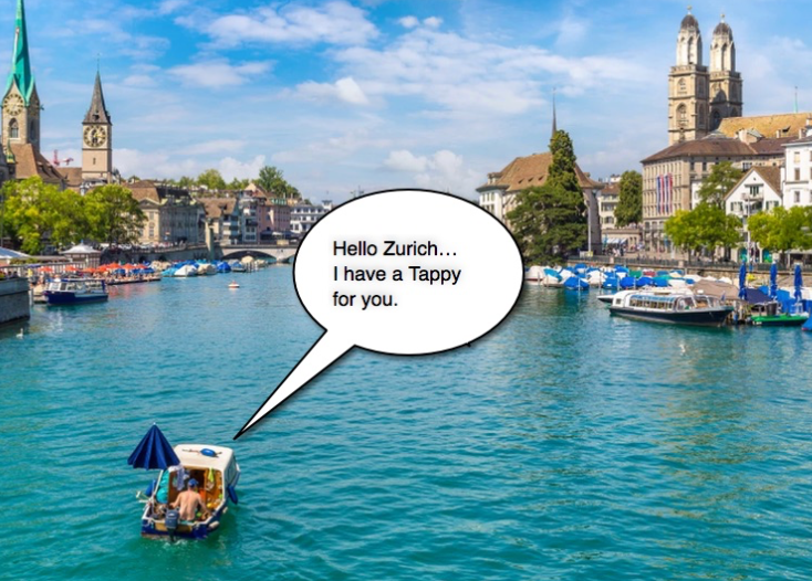 Apparently 'going postal' can have many meanings. Here's what it looks like when Mr. Tappy is delivered to a lucky #userresearch customer in Zurich:
