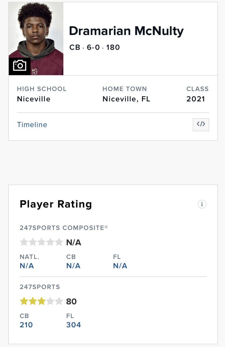 Dmcnulty_1's tweet photo. Blessed to be ranked a 3 star⭐️ by @247Sports .. #AGTG #HungryForMore 😤 https://t.co/OZ9pbqQVoW