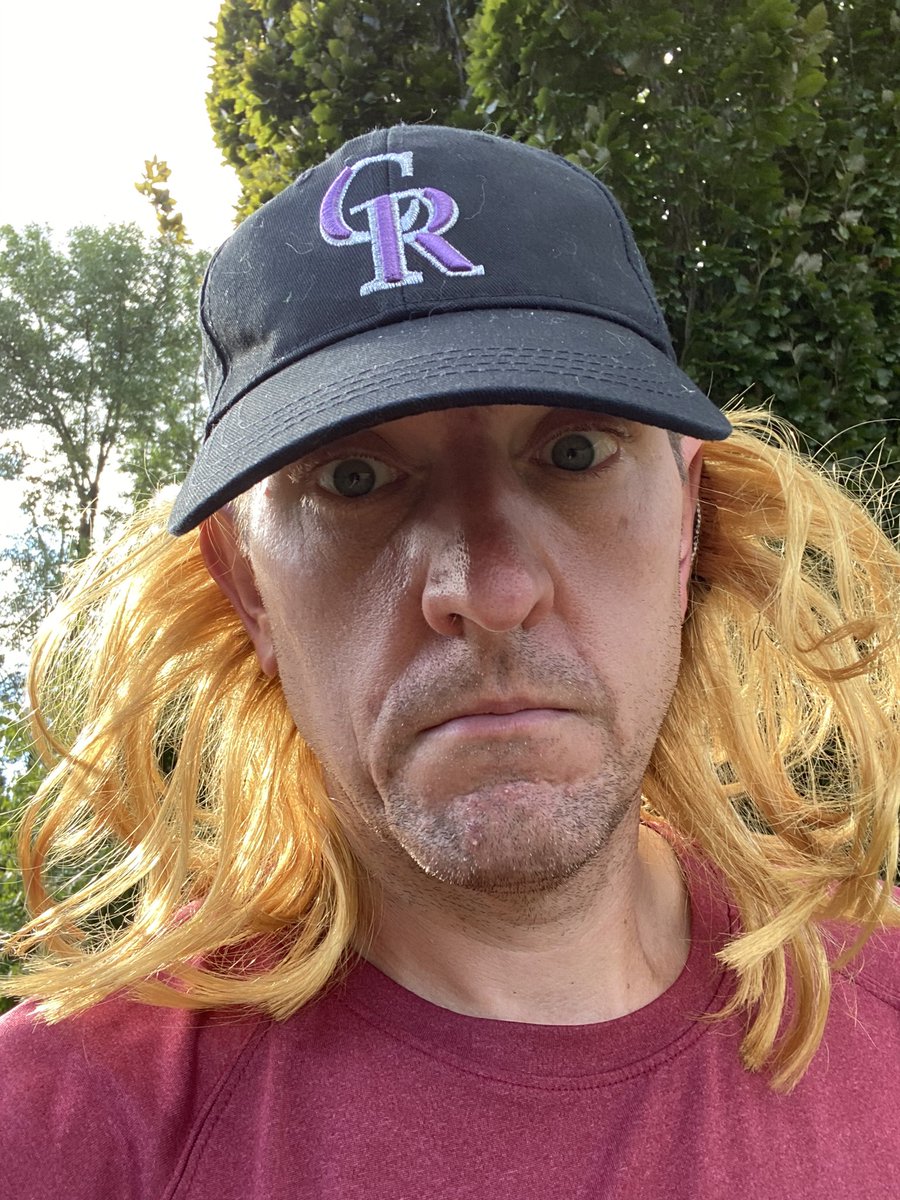 OTHS_XC's tweet photo. When it comes to Wild hair Wednesday we sputtered a bit on creativity, dropping to only 5 runners. Hopefully tie-dye Thursday bounces back!! That’s my disappointment face 😢 #othsxc #funrunweek https://t.co/Hj5tsHWlTQ
