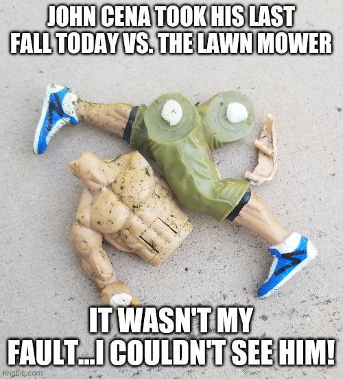 MSnodgrassMusic's tweet photo. This happened yesterday. I had to make a meme out of it. @JohnCena 
#JohnCena #ifyouknowyouknow https://t.co/zWwhdKlFLq