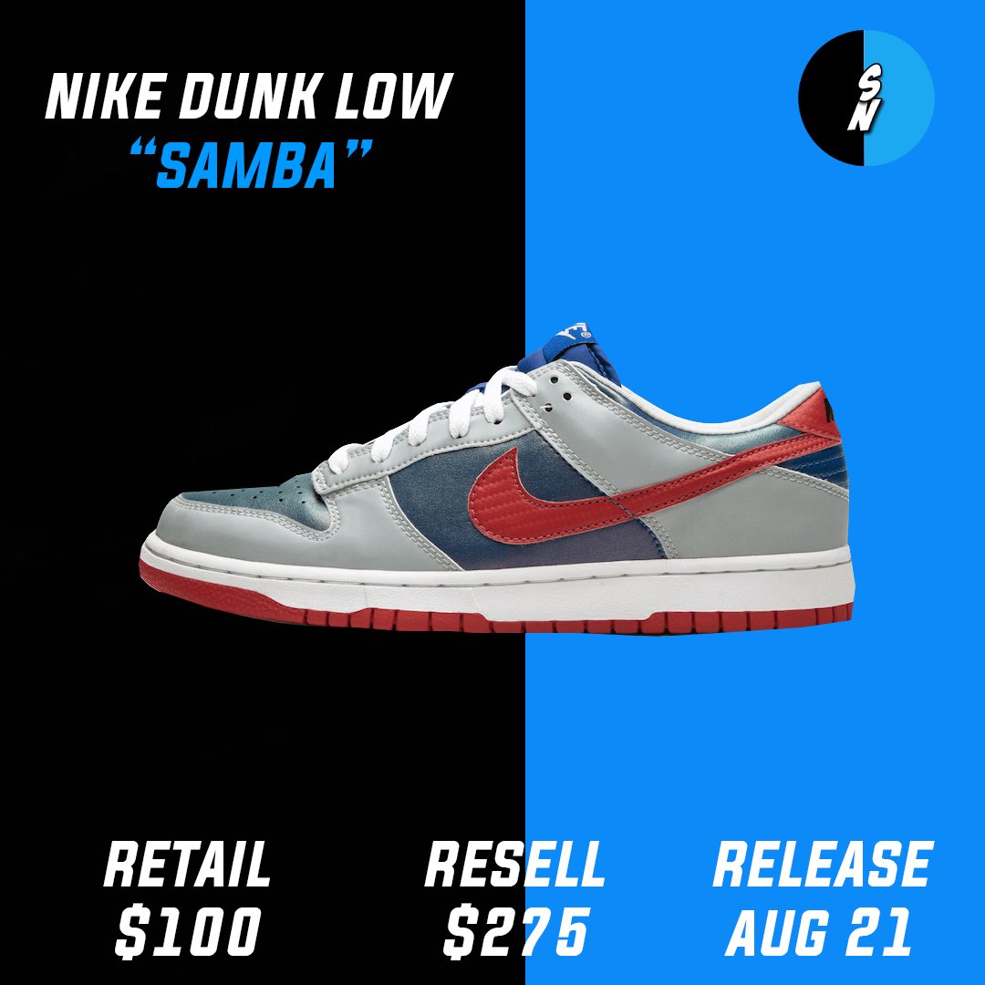 nike dunk samba resell