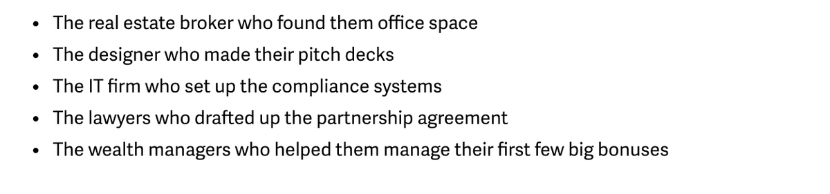 But unique information doesn't always lie with the Maverick Carters and David Geffens.When I was looking to find the next big "hedge fund launch," here were some unlikely sources: