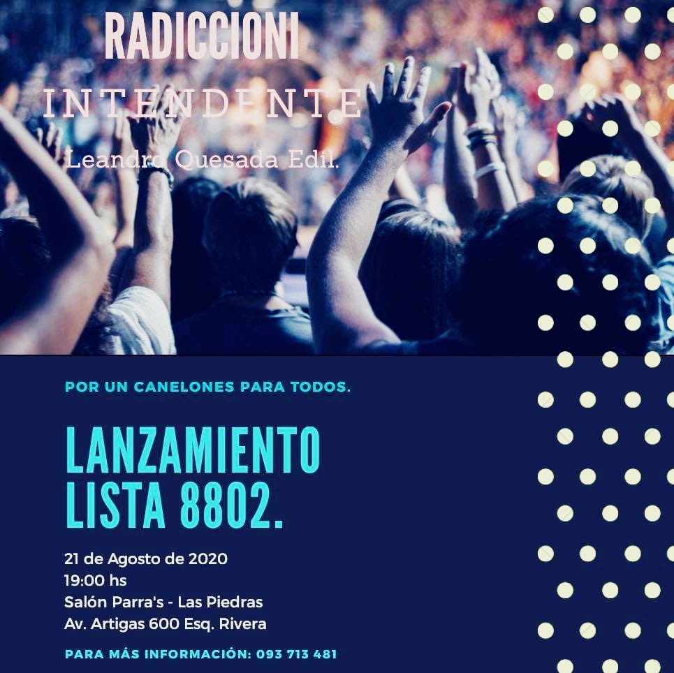 LavozdeTodasUy's tweet photo. Están todos invitados !! Este 21 de Agosto 19 horas en salón Parras de Las Piedras Los esperamos !! https://t.co/rz11oGLW2u