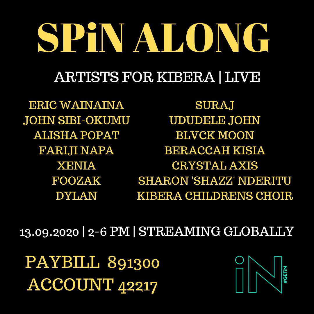 nairobi_in's tweet image. Big events coming, lets start with this one ft. @EricWainaina @beraccahkisia @FarijiNapa @AlishaPopat @FOOZAK_ @CharleneBebbora @udulele_john @_NikJackson @crystalaxis + more, 13.09.20, #savethedate #artistsforkibera