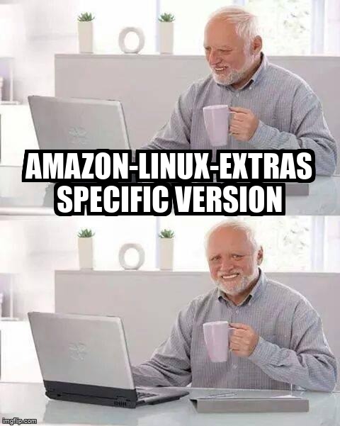 overflow_meme's tweet image. amazon-linux-extras specific version stackoverflow.com/questions/6349… #amazonwebservices #amazonlinux