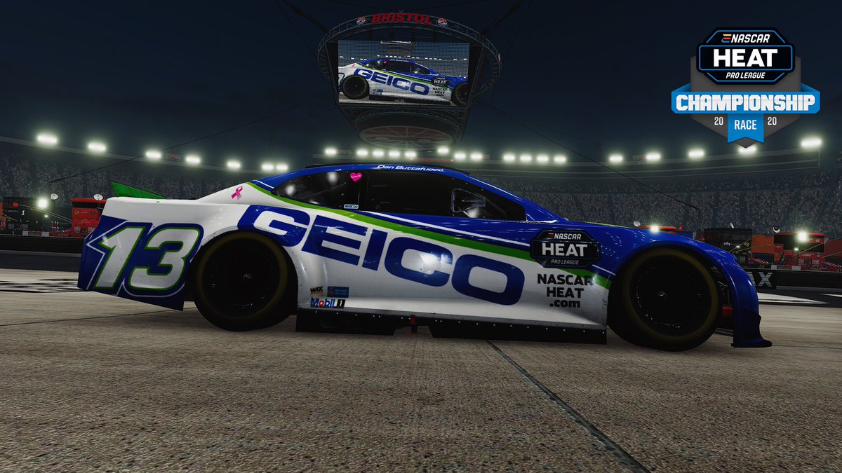 20 laps to go at @BMSupdates! 

Dan Buttafuoco (<a href="/LuckyDog_38/">Daniel Buttafuoco</a>) has his <a href="/GEICORacing/">GEICO Racing</a> Camaro in the second position and remains in the hunt for the championship. 

Kyle Arnold (<a href="/red4424/">Red Arnold</a>) moves his #GEICOMilitary Chevrolet back into the top-10.