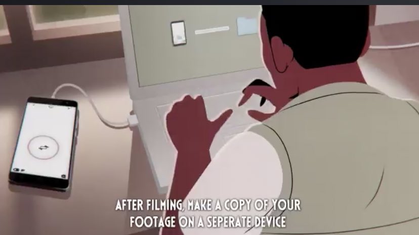 After filming, make a copy of your footage on a separate deviceand don’t change the file name. If you edit the footage, do so from a copy. This will help the original stand up as evidence in court.