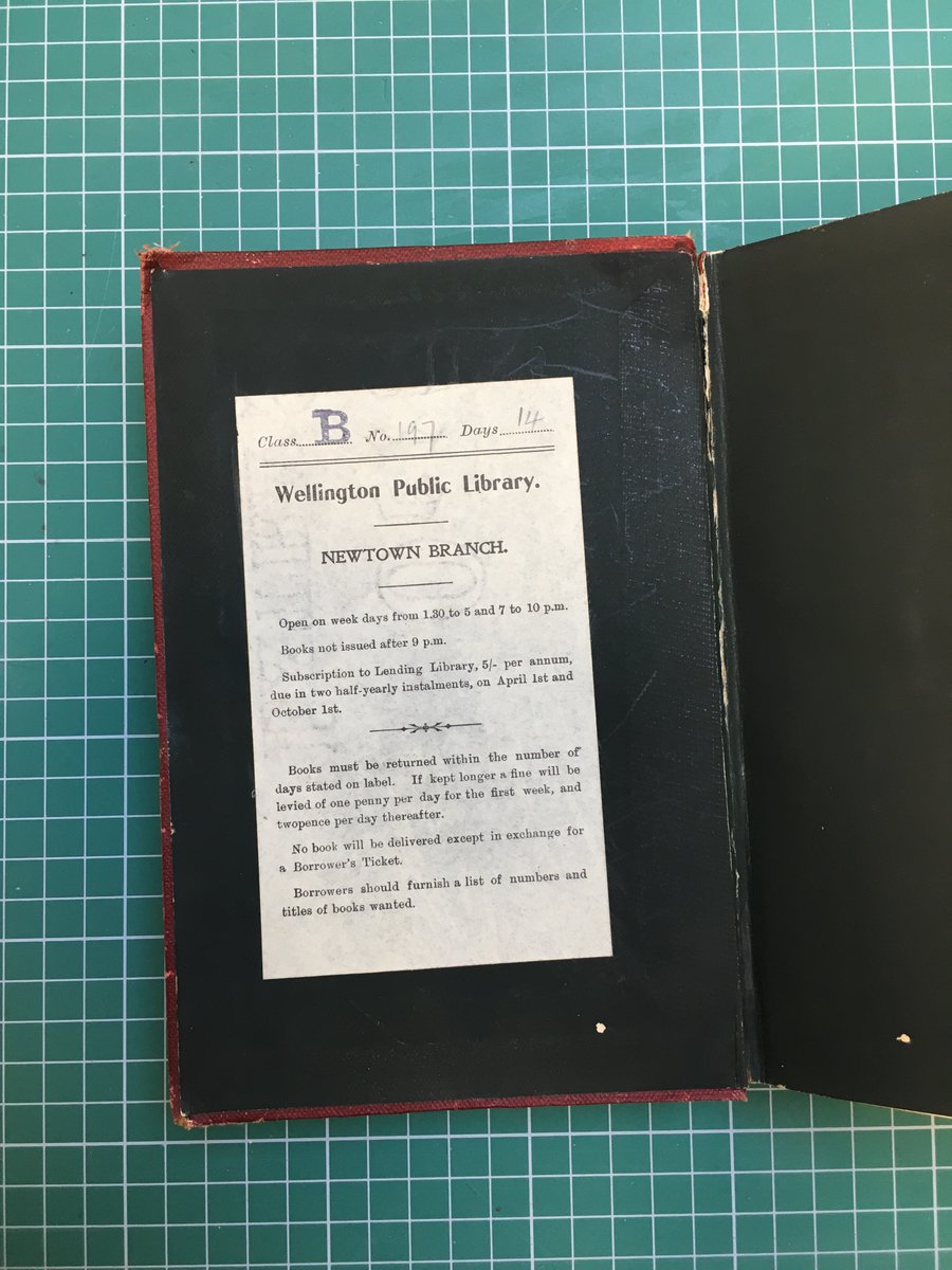 wcl_library's tweet image. Our librarians were shocked yesterday to discover the return of an item from 1902. Master Bookbinder Barbara Schmelzer found an old Newtown Library book on Sydney’s Northern Beaches, rebound and returned it. In this instance we have decided to waive one penny per day fine.