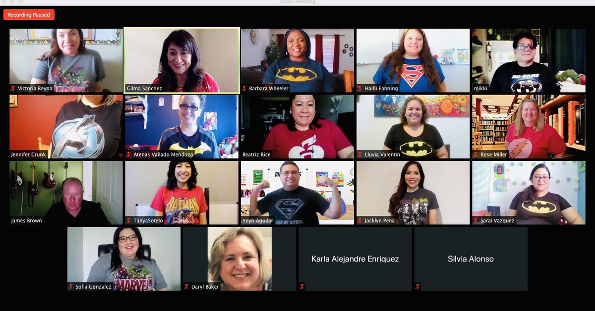 BEMustangPride's tweet photo. Our superheroes are ready to equip, empower, and educate lives regardless of our setting! #BarringtonStrong #ICanGotheDistance https://t.co/1RSUvohv6x