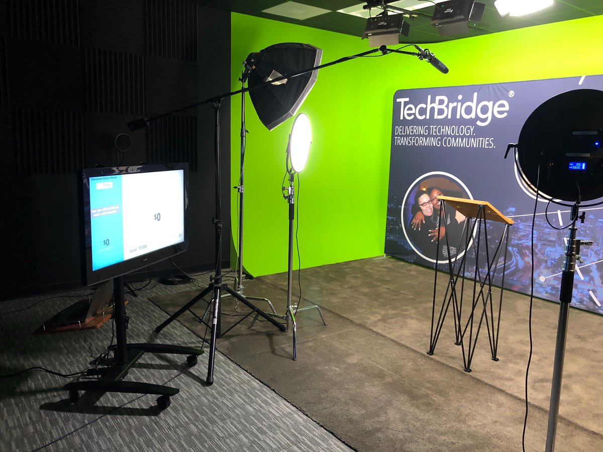 wearetechbridge's tweet photo. We are in studio and about to kickoff the #TNDigitalDinner Thank you to our sponsors and guests for joining us tonight! https://t.co/8gnEq372zc