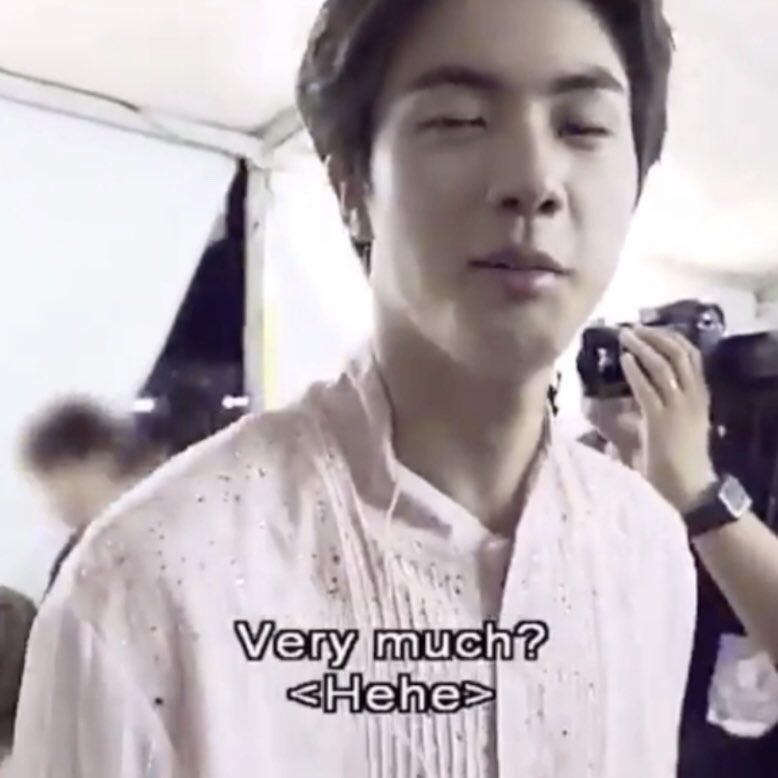 At this point he's already proud of how cute this moment is gonna be