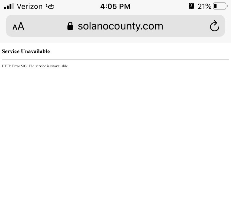 dustingardiner's tweet image. Solano County’s website has apparently crashed at the same time residents got an emergency alert about evacuation orders.

#VacavilleFire #LNULightningComplex #LightningComplexFires @sfchronicle