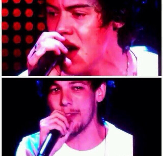 When you both get emotional singing the same song....