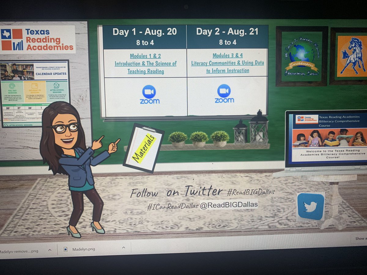 gabulosa's tweet photo. Excited about the 1st day of Texas Reading Academies tomorrow. We will be sharing our learning here!#EarlyLearningDallasISD #readbigdallas #icanreaddallas @ReadBIGDallas #cohortleader https://t.co/E6QdCivuLf