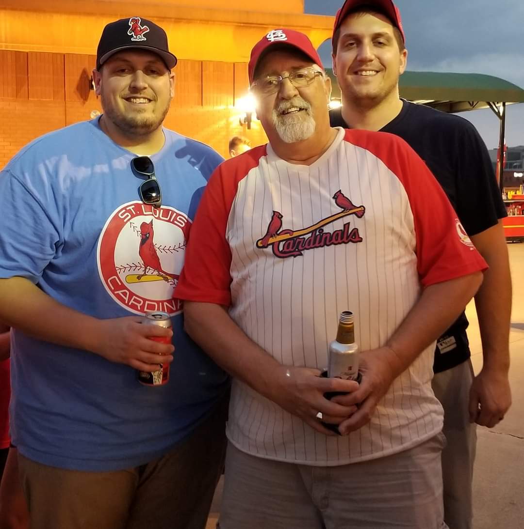 paul_roush's tweet photo. Me &amp; the boys at a Cardinal game 2 years ago today! https://t.co/hcvrw75Ydk