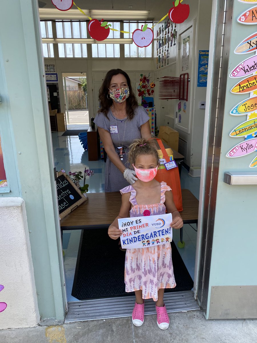 We know it will be different, but we are so excited to start the year! #VUSDFirstDay2020. Thank you to all of the teachers and administrators who helped in making the first day special!