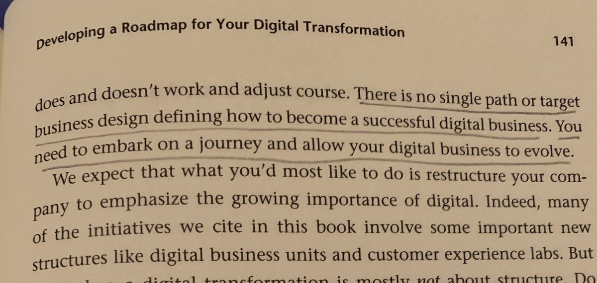 apurohit2012's tweet photo. Truth and Reality of #DigitalTransformation from @jrossCISR @CynthiaBeath @martinmocker ‘s book ‘Designed For Digital’ #NoSilverBullet #KYDomain #KYCustomerValue #SharedCXInsights #OperationalBackbone #DigitalPlatform #AccountabilityFramework #ExDP https://t.co/VjNtuMgtKi