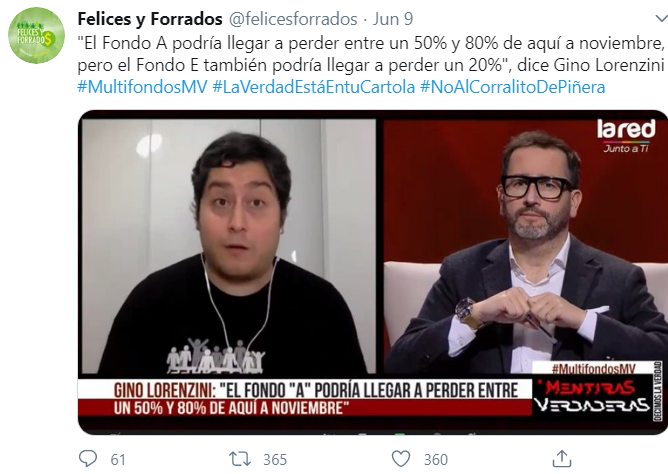 AlephEdu's tweet photo. Nuevamente la estrategia de desinformación y miedo para lucrar. ¿No q el Fondo A iba a caer "entre 50% a 80%" y el Fondo E podía perder 20%? Una vez más estafador CTM.
Y q no quede impune ese canal asquiento llamado La Red,  relacionador público de FyF y antro de charlatanes. https://t.co/VG7lk31m2u