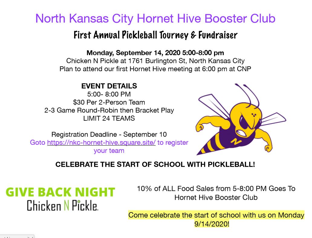 NKCHornetHive's tweet photo. We're hosting a Pickleball tournament &amp;...giving $15 HH memberships to the first 10 student/staff or alumni teams that sign up!!! #thrive #NorthtownTRUE https://t.co/b9XrYA39uZ