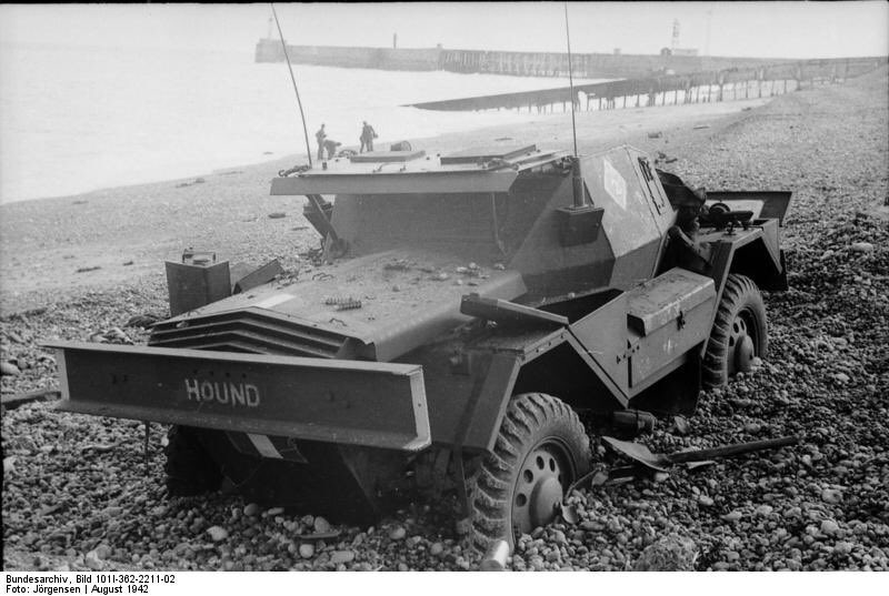 The pebble beach and sea wall hampered the Churchill tanks and other mechanized assets of the Calgary Regt. The result was infantry left without support during the crucial first minutes of the attack. The tankers fought on static until the withdraw-the crews were captured or KIA.