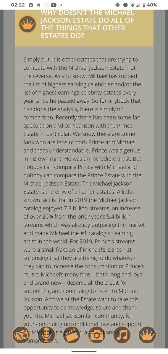 Baron3121's tweet photo. Michael Jackson is an undeniable talent but those recent posts from the @michaeljackson ESTATE SET ME OFF • the reason they don’t RELEASE any MUSIC is because THERE IS NONE • the only thing in the MJ VAULT is NS4W home movies of children • he could NEVER B PRINCE #PRINCE4EVER https://t.co/ClkeELvUHl