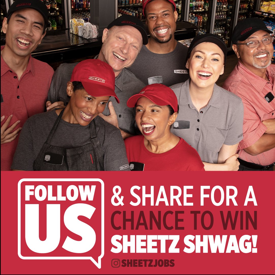 SheetzJobs's tweet photo. Wanna win some free Sheetz shwag? Head over to our Instagram to enter! π #SheetzJobs #Shwag #Giveaway #FollowContest https://t.co/qmUahZcuEU