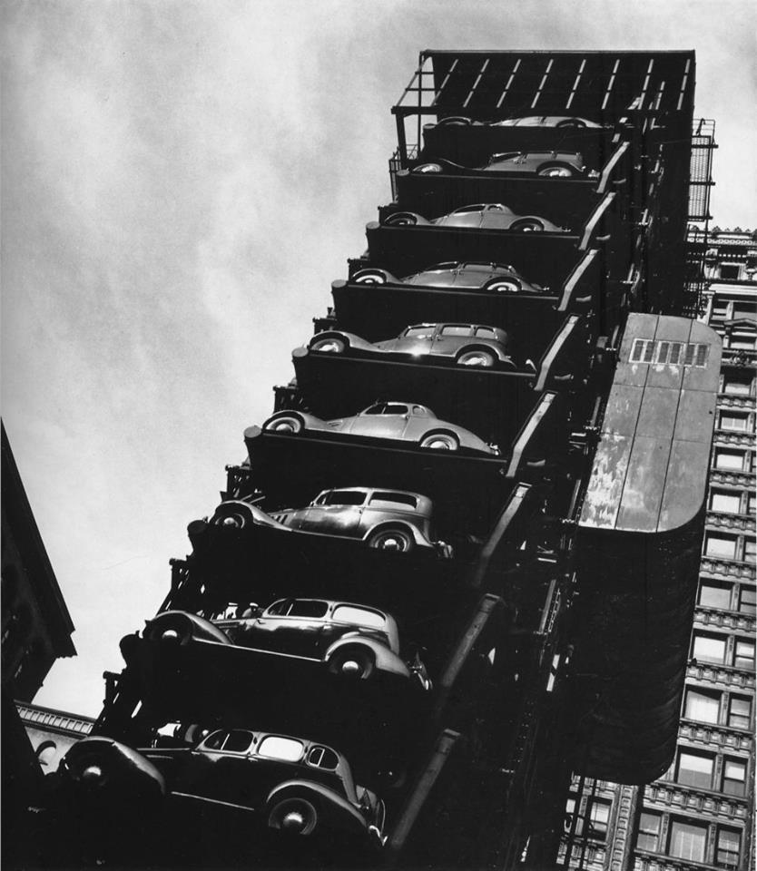 John Gutmann, Elevator Garage, Chicago, 1936