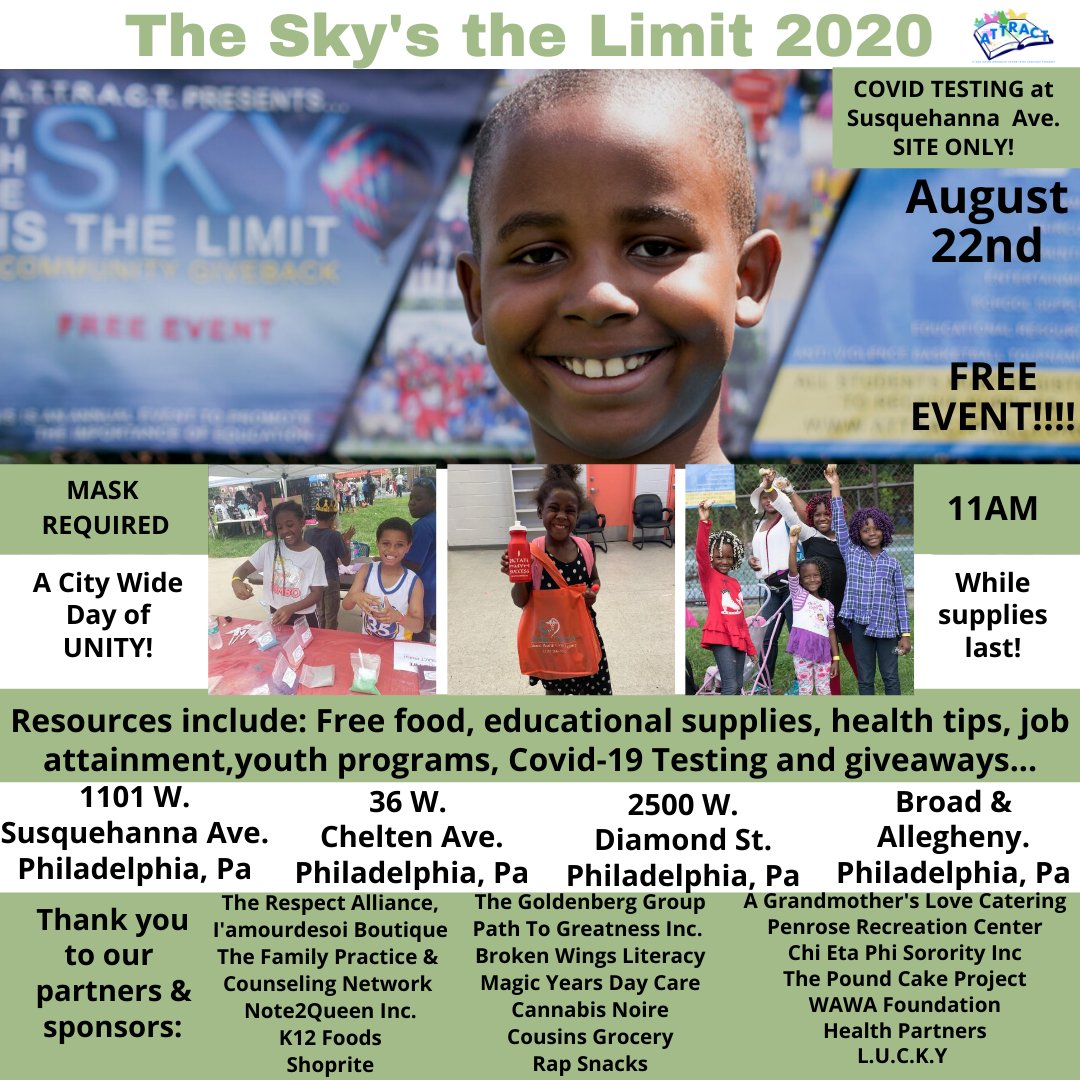 ATTRACTPhilly's tweet photo. The Sky's the Limit 2020-August 22nd - *|https://t.co/bWmq2NNKok|* https://t.co/QscMzp4bDg