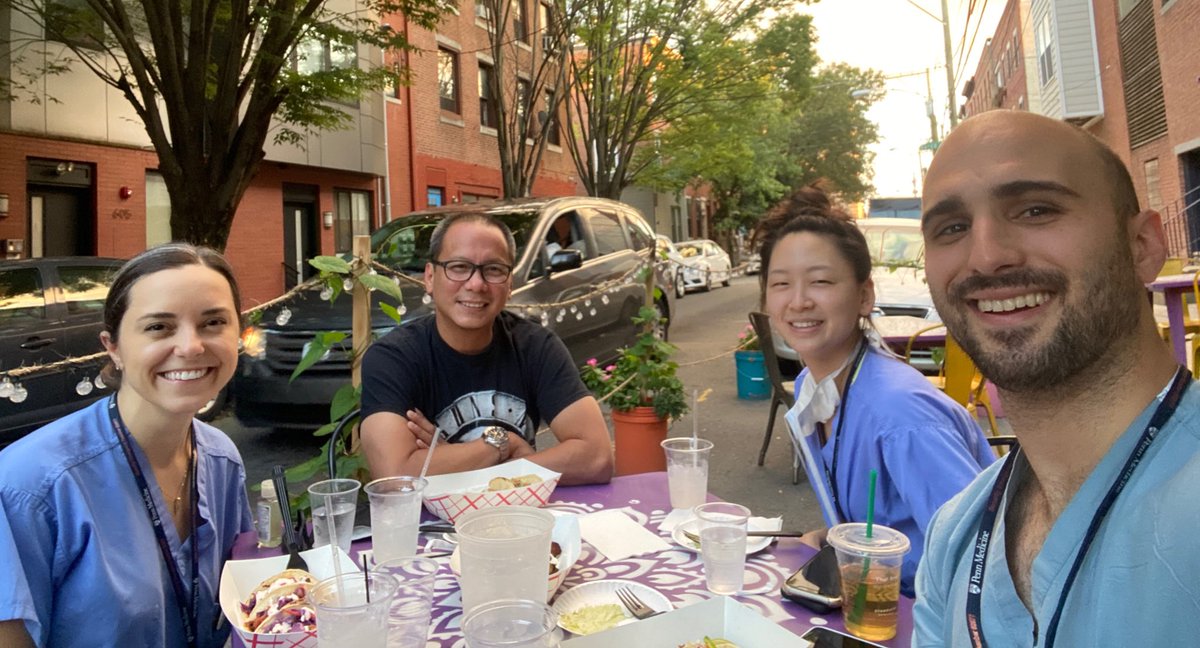 FilipinoSurgeon's tweet photo. Mentoring @pennsurgery #Pennterns over tacos and margs @waseemlutfi https://t.co/ncOwtzXxDy