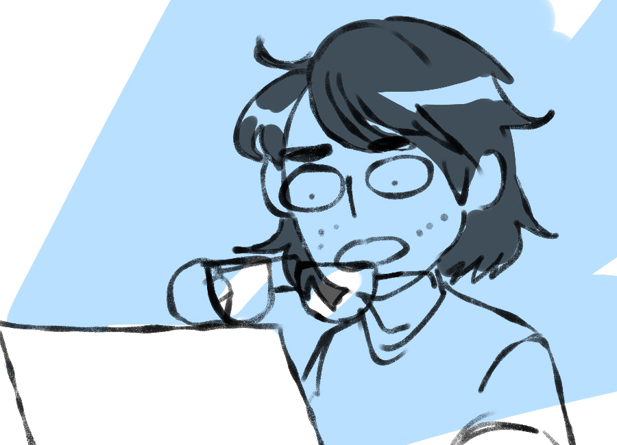 first time wearing these cool glasses that protect you from the blue light.
and JEEEEEEEEEzzz.
Every time I take them off, I'M WTF-