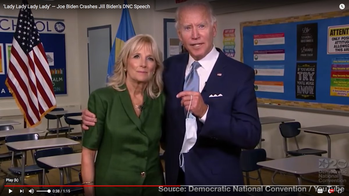 They rehearse Biden mercilessly.So he forgot that they were live, and he tried different forms of delivery."Lady" Number 1 versus "Lady" Number 4.