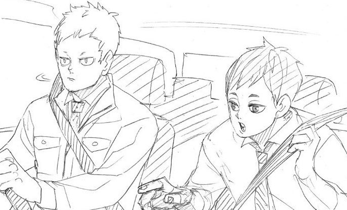 aone's always on the right, futakuchi always on the left and they're always together
constants