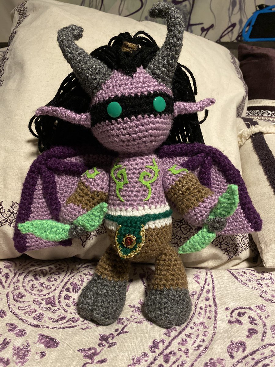 toothfairy1765's tweet photo. The Betrayer, Illidan Stormrage, my greatest creation for the special gamer in my life 🖤 who wants one @warcraft #Blizzard #Warcraft #WoW #worldofwarcraft #girlgamer #forthehorde #demonhunter #deviantgamer https://t.co/sfEb6khD7a