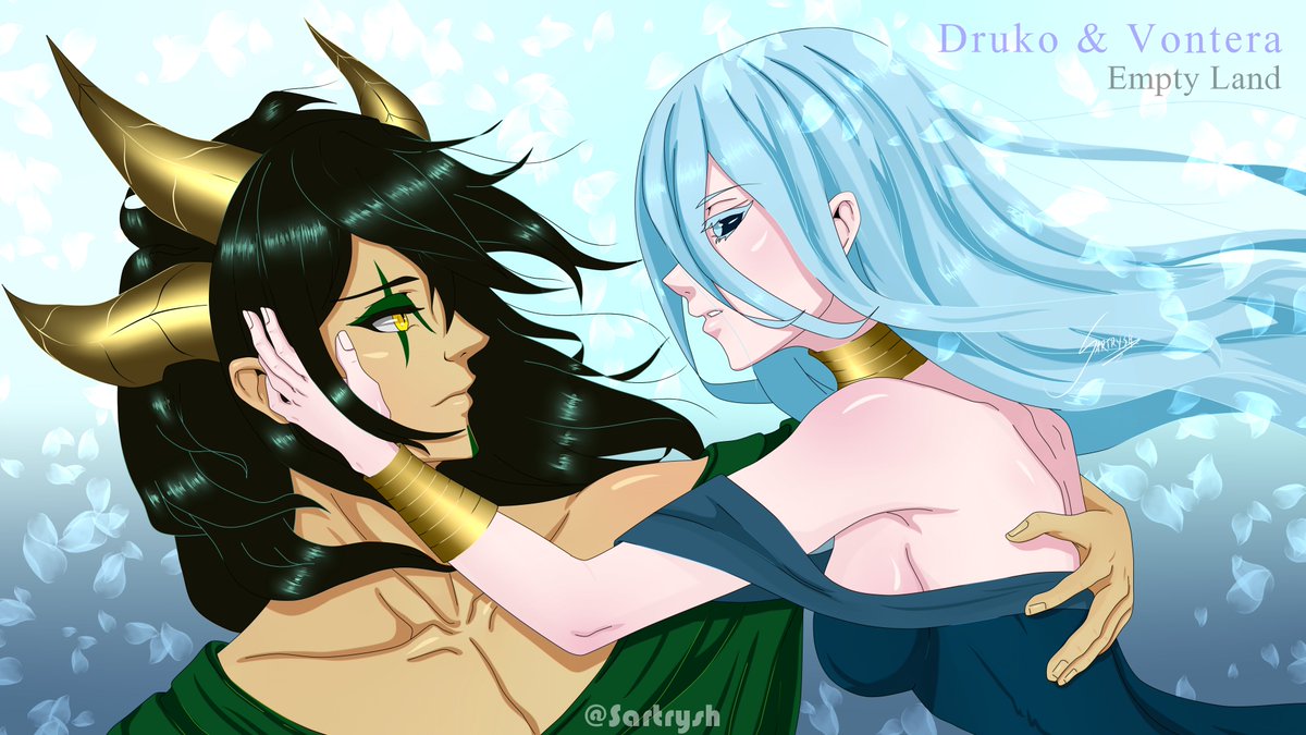 sartrysh's tweet photo. @sartrysh "One can dream about Druko and Vontera being together" 🥰❤🤔#romance #love #druko #vontera #emptylandnovel #emptyland #novel #digitalart #oc #ocs #fantasy #fantasyart #interracialcouple #lovehasnocolor #originalcharacter #digitalillustration #animecouple #romantic https://t.co/ZllALpvBoX
