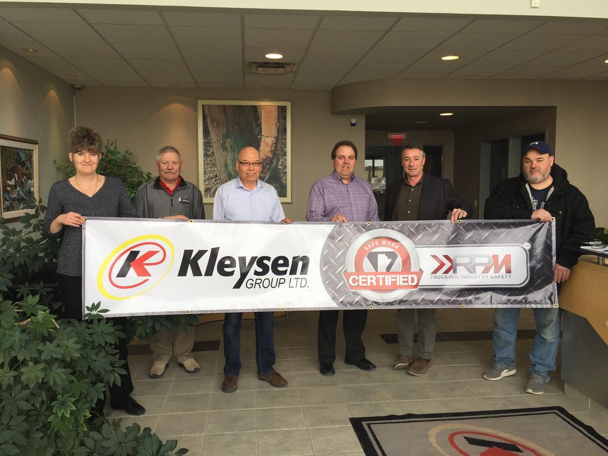KleysenGroup's tweet photo. DYK Kleysen became #SAFEWorkCertified in 2018 through RPM Trucking Industry Safety? To be certified means that we meet & practice MB safety & health standards to make our workplace safer by taking proactive steps to prevent injuries & illnesses.
👉🏻Our HSE https://t.co/rqoVQNRIns https://t.co/hz6FBD5r9N