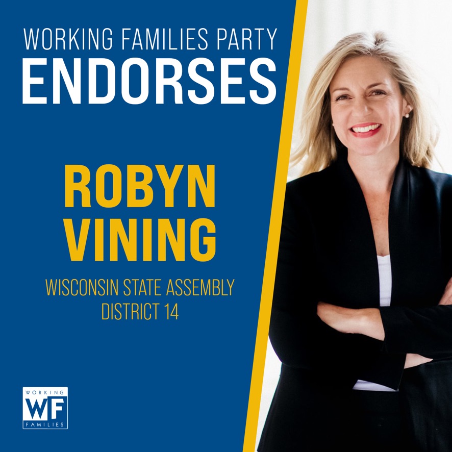 wiworkingfam's tweet photo. Help us reach voters by volunteering with WIWFP for @RobynVining! Sign up today: https://t.co/AE8j5KhxUH https://t.co/FSNBF1mMxZ