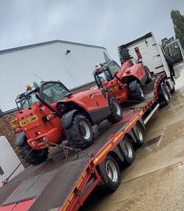 2 new Manitou MT625’s delivered to Colchester in Essex today