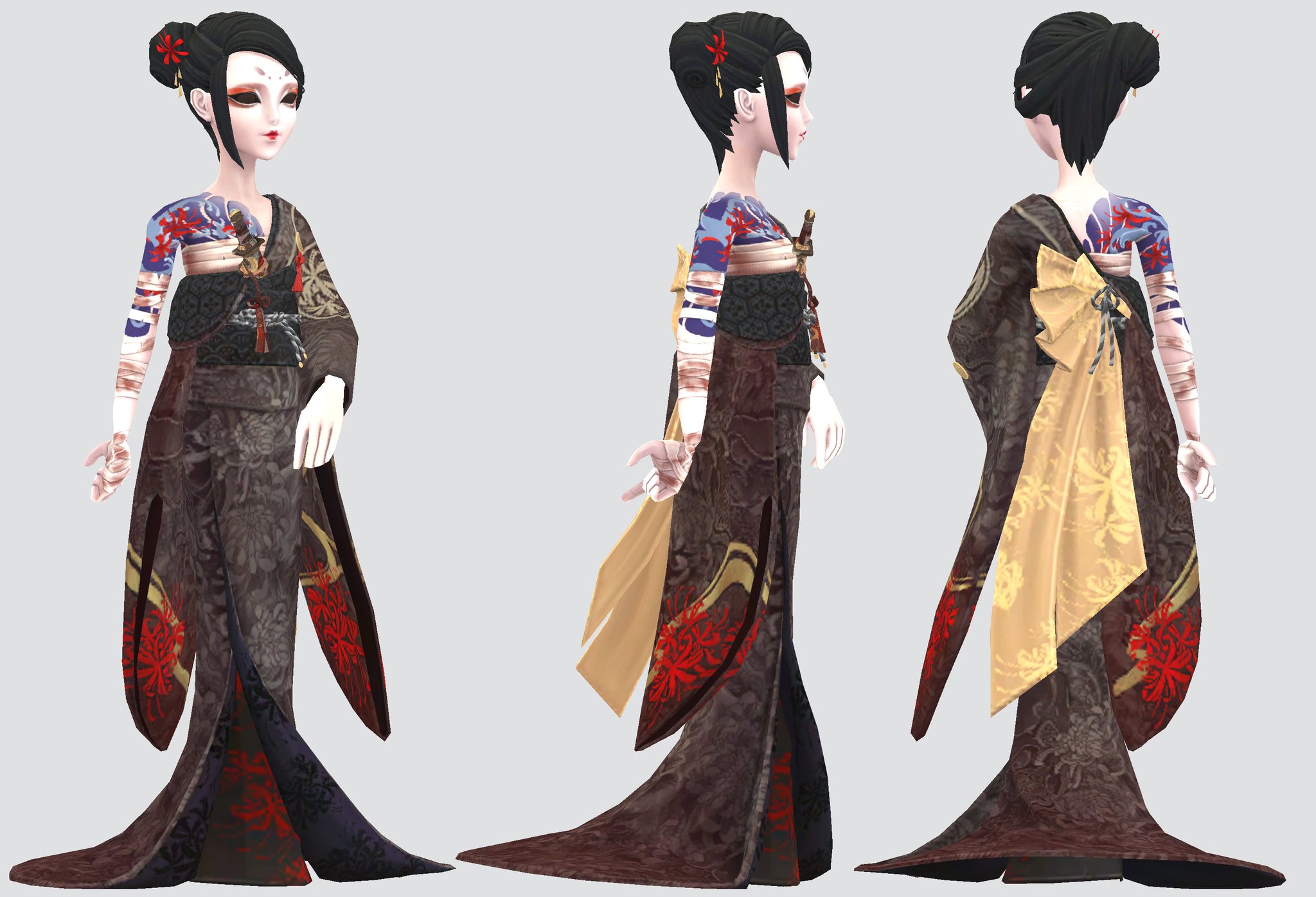 Idv Art References On Twitter Geisha Blood Fan I Did This Skin A Long Time Ago But The Reference Was Small And Bad So I Redid It Real Quick Pranja And Weapon In Replies ç¬¬äº
